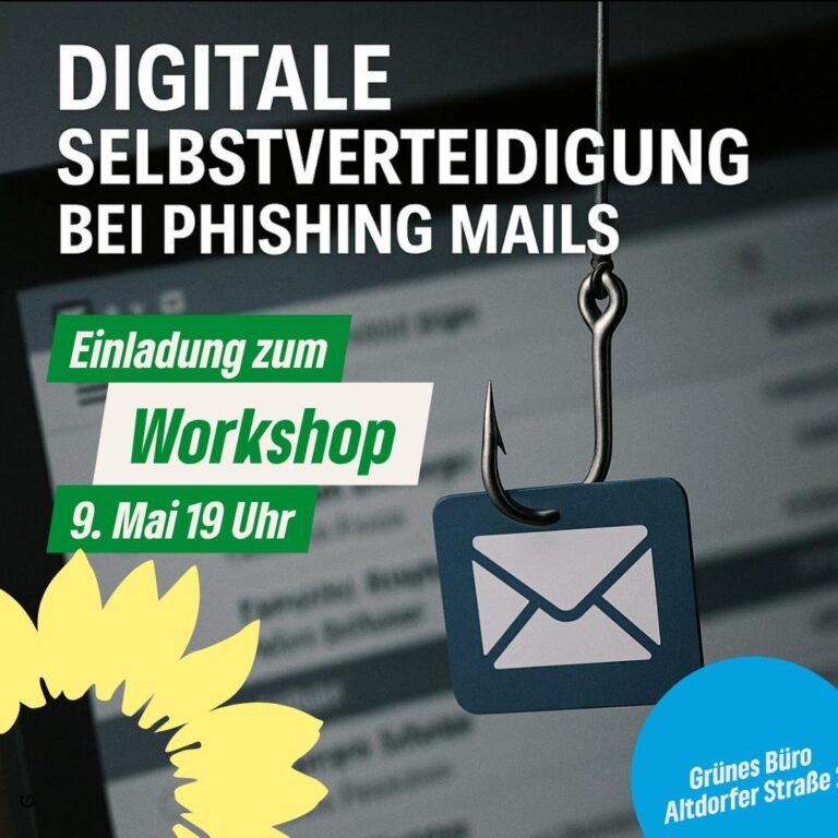 Workshop digitale Selbstverteidigung am 09. und 16.05.2025 im Grünen Büro